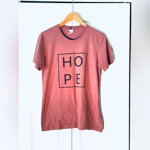 Bella Canvas Mauve Graphic Hope Short Sleeve T-Shirt